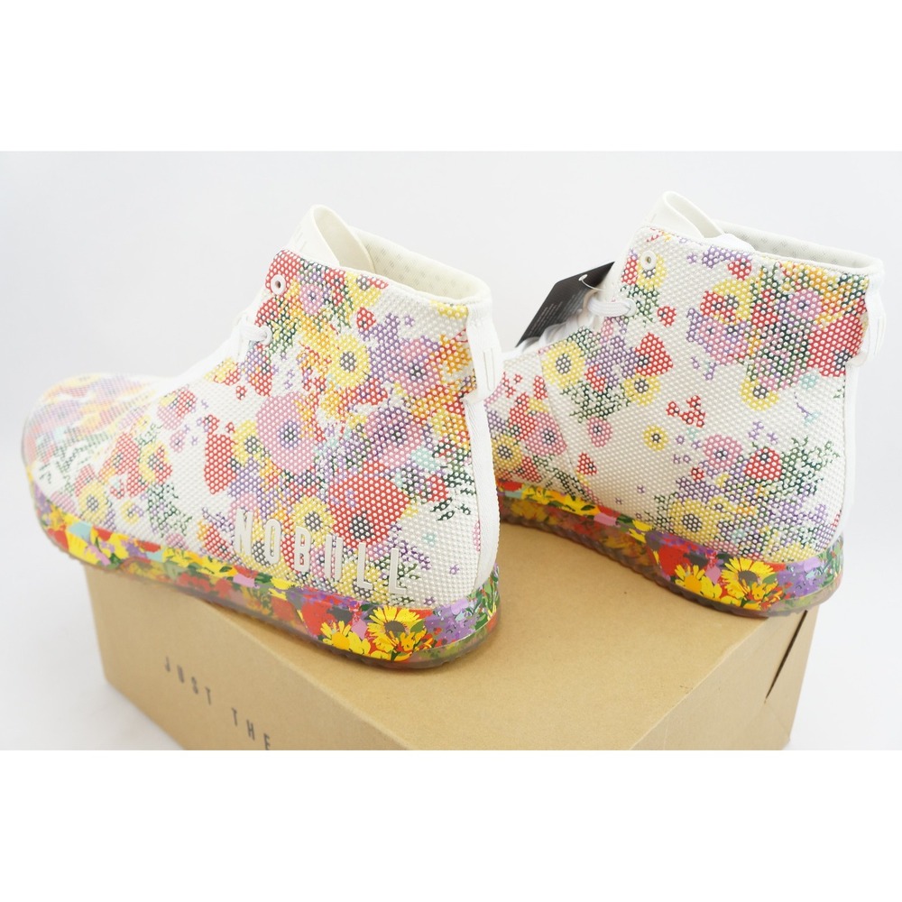 New Nobull Men's 13.5 Women's 15 SF Trainer Floral Multicolor High Top Sneakers - Picture 2 of 6